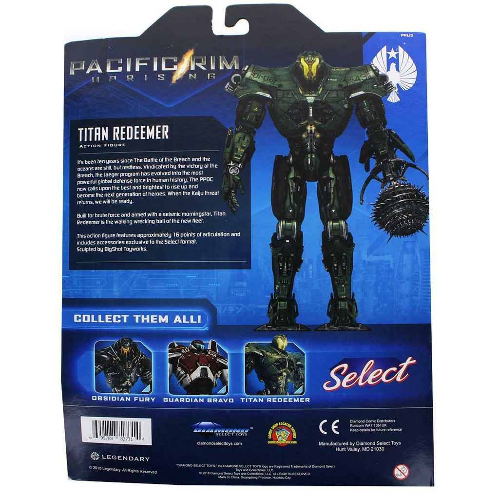 Action Figure Titan Redemer Pacific Rim Marvel Select Diamond Select