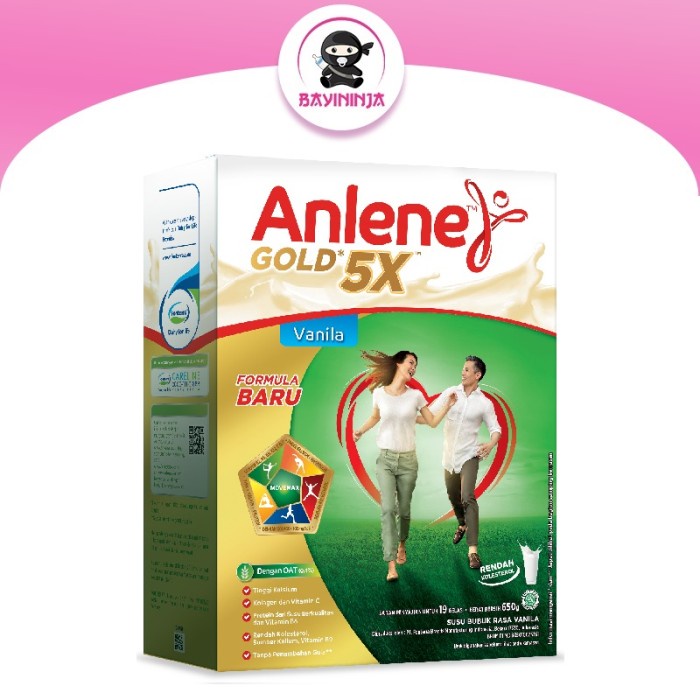 

ANLENE Gold Vanila Susu Kalsium Box 650 g