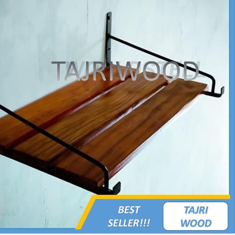 ™ LADIN rak buku dinding besi dan kayu minimalis vintage kuno / RAK SEPATU BESI DAN KAYU MINIMALIS ❉