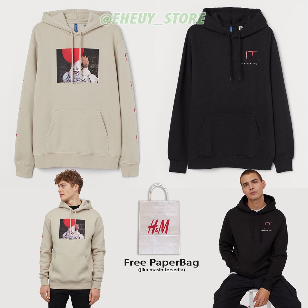 Hoodie H&amp;M IT chapter two Hoodie hnm IT series Sweater pria wanita