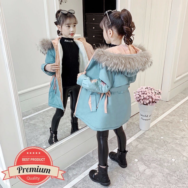 Winter coat girls kids jacket jaket musim dingin anak perempuan cewek import Felice hangat tebal