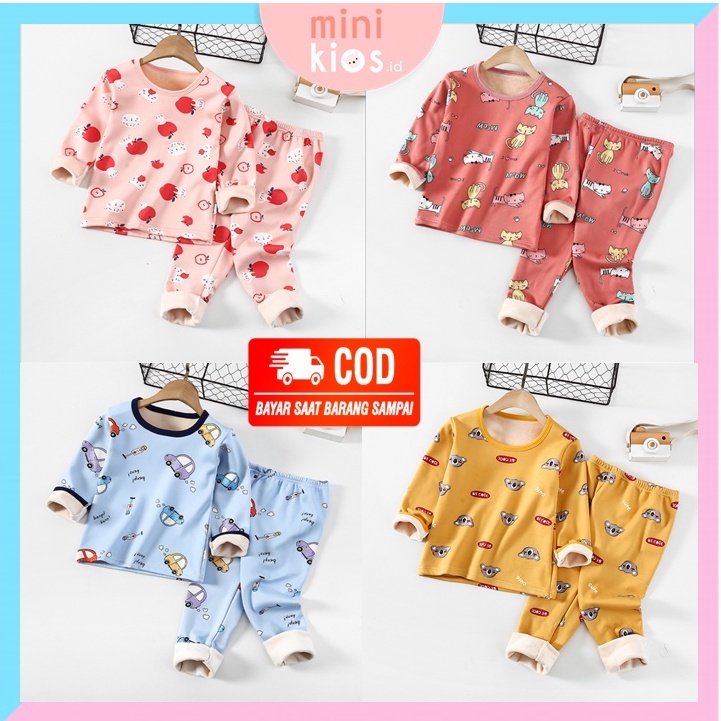 SETELAN BAJU TIDUR PIYAMA ANAK KAIN KATUN PREMIUM BAJU ANAK LAKI LAKI ANAK PEREMPUAN