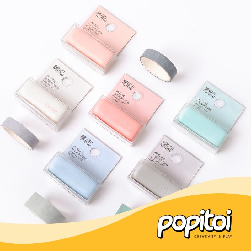 

Mini Washi Tape Cutter pemotong kertas isolasi selotip ala karu cut kokuyo