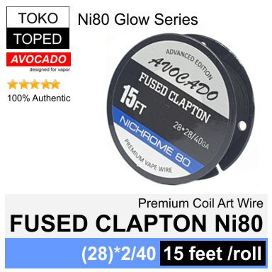 Authentic Avocado FUSED CLAPTON NI80 wire | 28*2/40G | nichrome 80