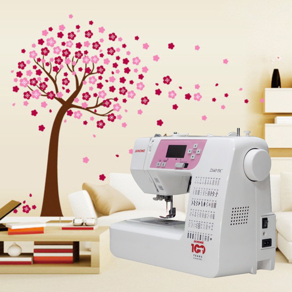 promo mesin jahit portable janome 2160dc - pink