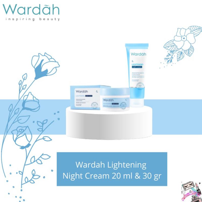 ☃️Cutezz_Ching1☃️Wardah Lightening Day/Night Cream 30g