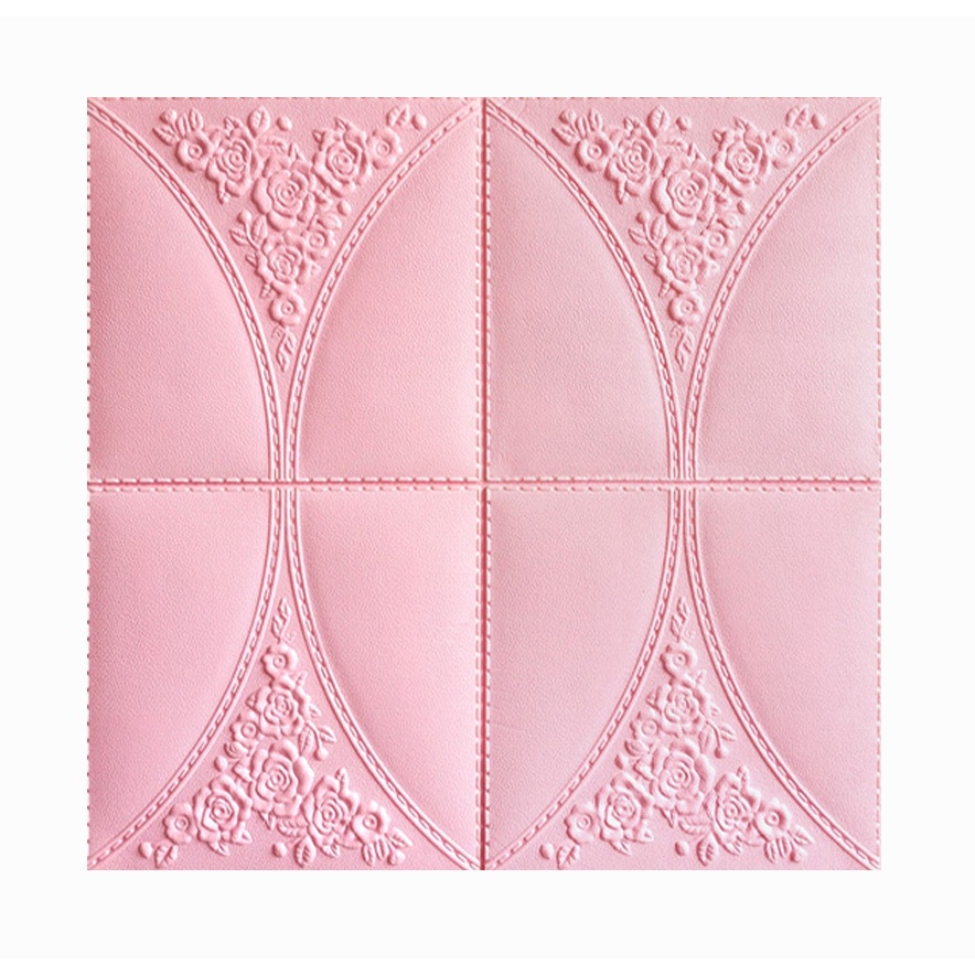 [COD] Wallpaper Dinding Stiker Wallfoam 3D Sticker Dekorasi Kamar Rumah Murah [Seri L] Bunga-PINK