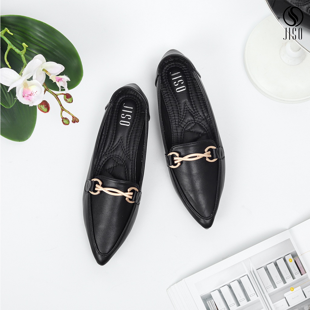 JISO Calisa-04 / Sepatu Pantofel Wanita Wanita Loafers Import Premium