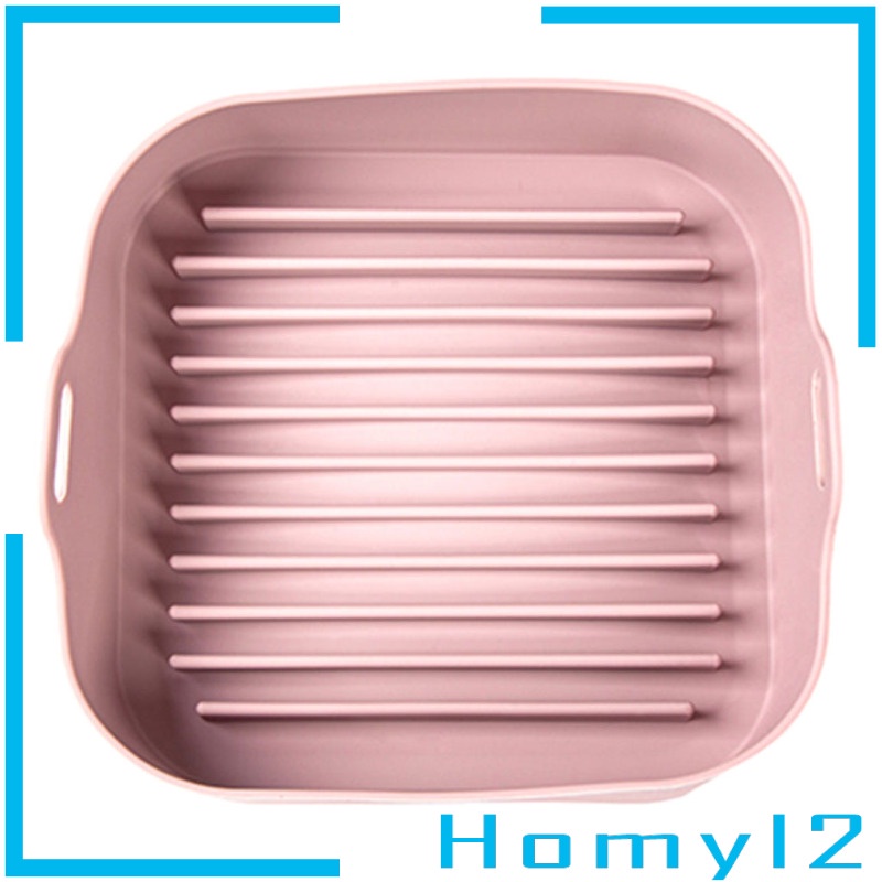 [HOMYL2] Silicone Air Fryers Pot Air Fryers Oven Accessories Pizza Basket Baking Tray