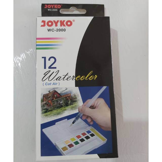 

12 Warna Watercolor (Cat Air) WC-2000 JOYKO