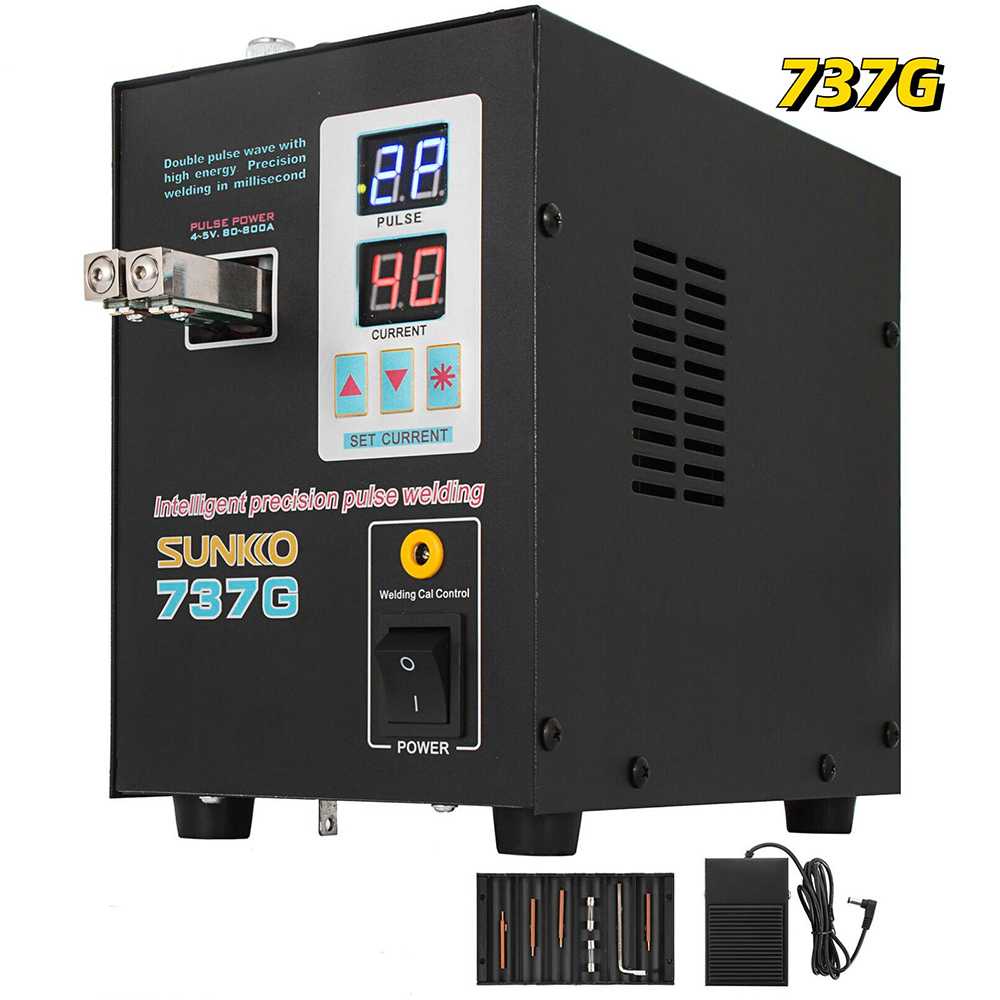 SUNKKO Alat Mesin Las Pulse Spot Welder Welding Machine - 737G