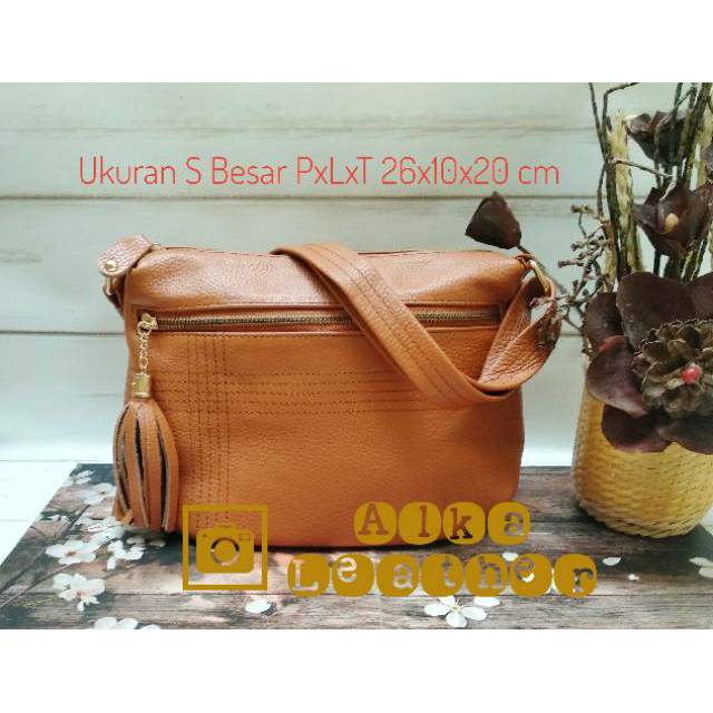 Tas Kulit Garut Tas Selempang Garut Slingbag Tas Kerja