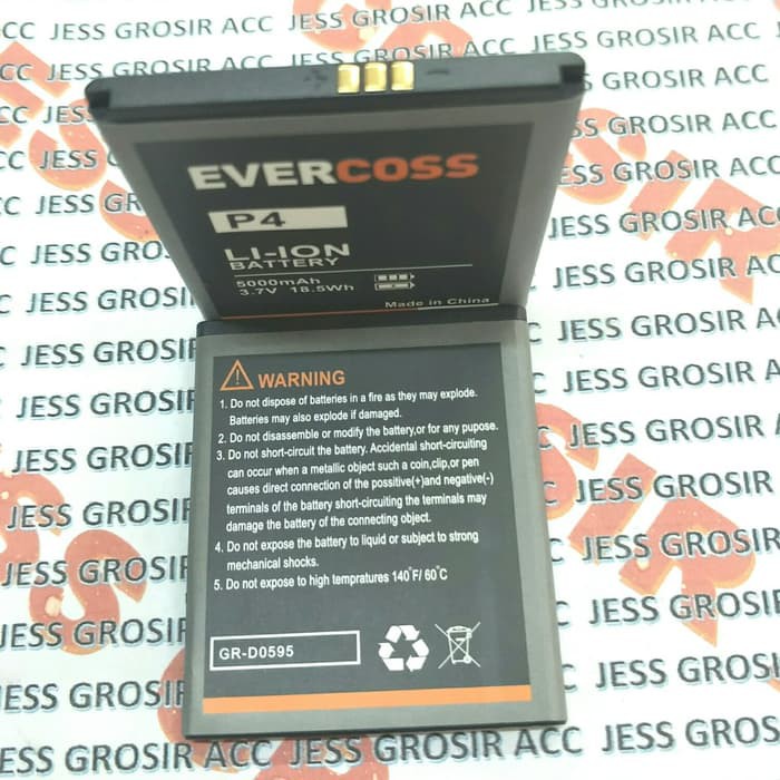 Baterai Battery Original Double Power Evercoss Evercross P4 Jump TV