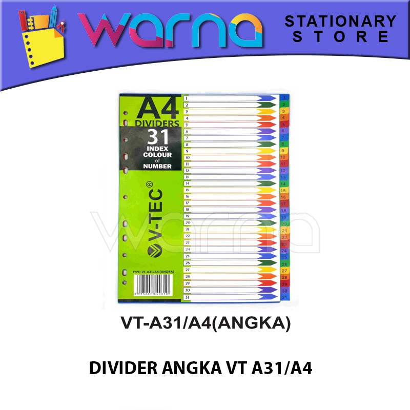 

DIVIDER ANGKA VT A31 A4