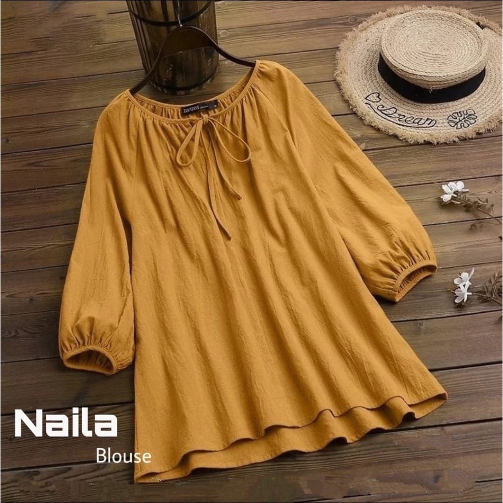 NAILA BLOUSE WANITA CRINCKLE DEODORA PREMIUM RAYON