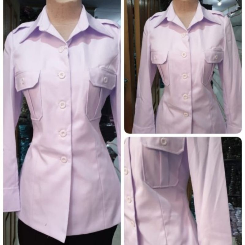 Baju dinas putih wanita PNS putih PDH/ANS