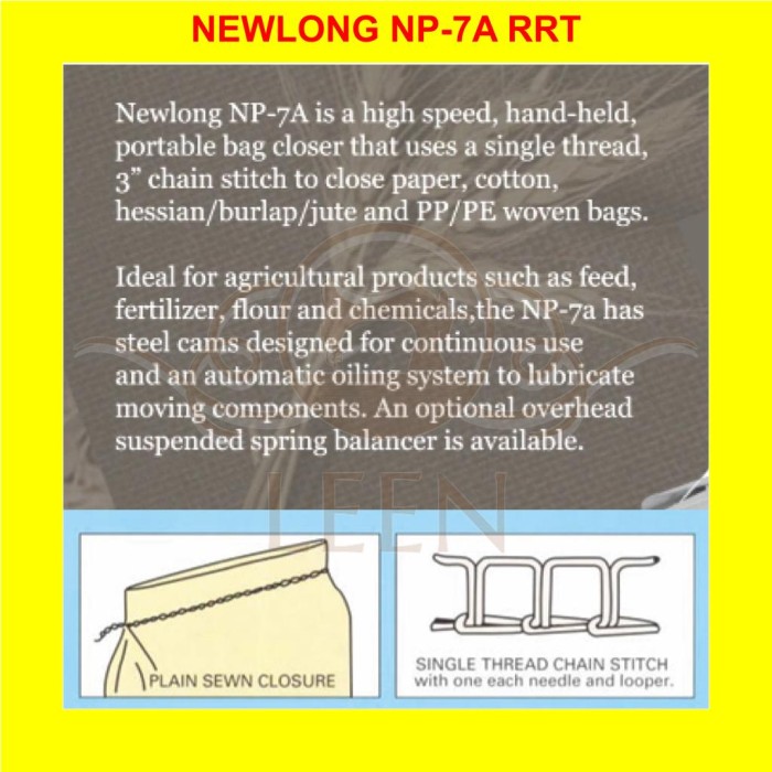 Mesin Jahit Karung NewLong NP-7A (RRT) / NP7A / NP 7 A NEW LONG LEEN