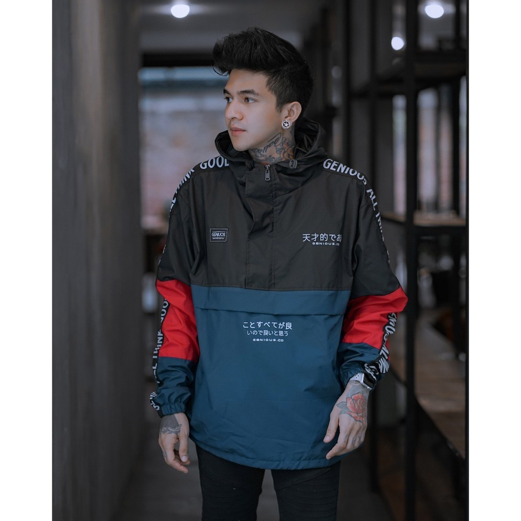 JAKET PRIA-JAKET CAGOULE PRIA MURAH-JAKET SALVIO HEXIA-JAKET ORIGINAL-JAKET DISTRO-JAKET PARASIT-HITAM PETROL GNUS