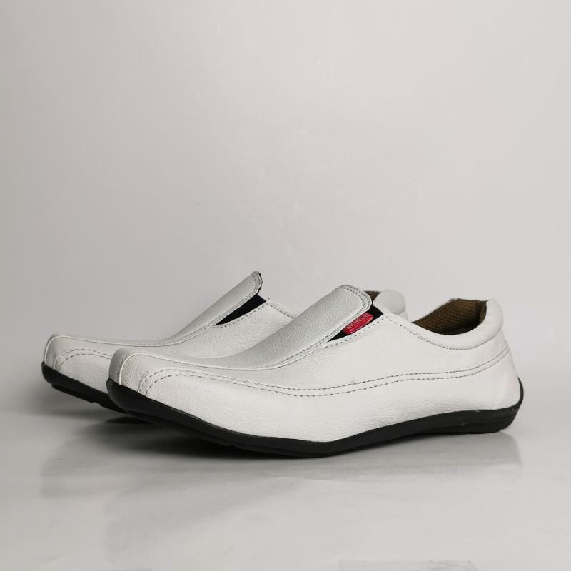 Sepatu Slipon Putih Sepatu Pria Sepatu Kerja Sepatu Kantor Sepatu Santai