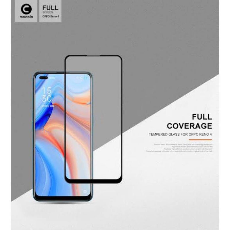 TEMPERED GLASS 9D OPPO RENO 4 FULL COVER KUALITAS PREMIUM 9H &amp; PROTECTION SCREEN ANTI GORES/TEMPER GLASS/TG