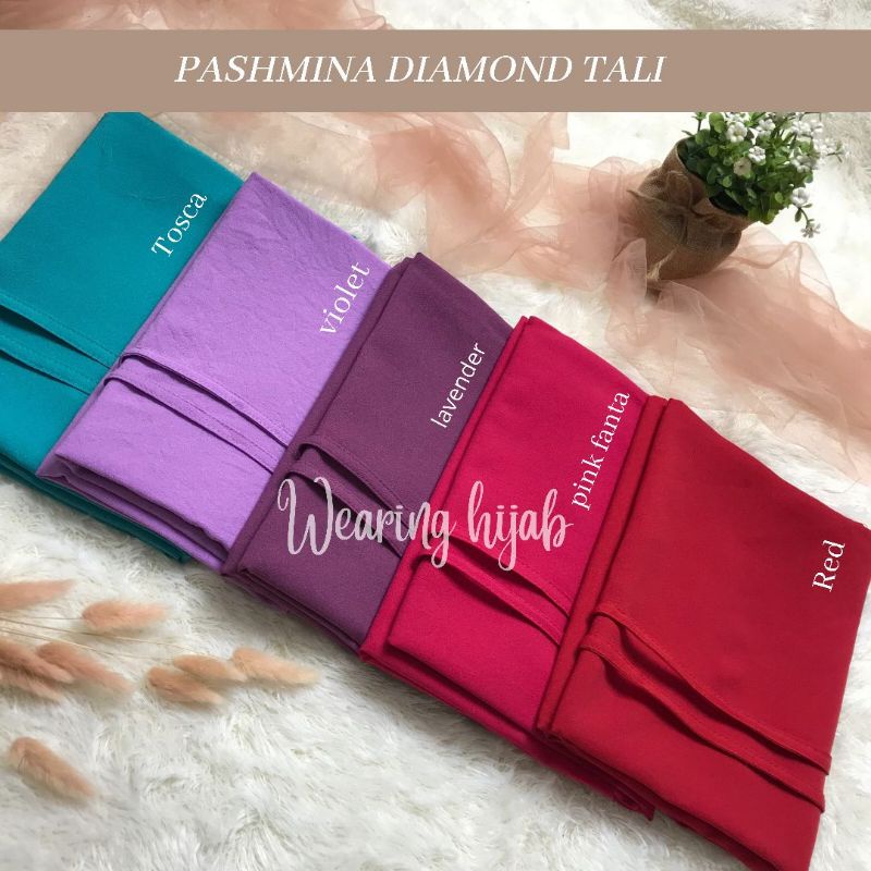 PASHMINA TALI DIAMOND / PASMINA DIAMOND / KERUDUNG INSTAN /PASMINA TALI DIAMOND STRECH