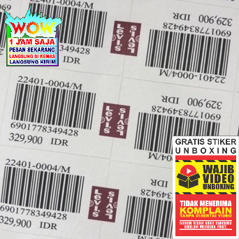 

LEVIS STIKER BARCODE LEVIS LABEL TAG HANGTAG NAME TAG PRICE TAG CO 1X DI KIRIM 600PCS