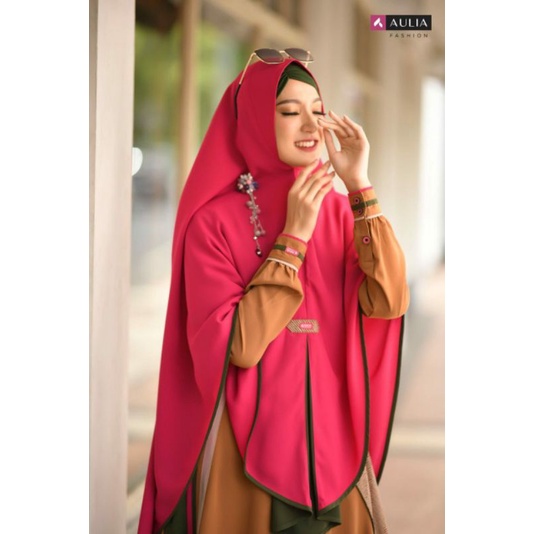 set gamis ELIZA tassel brown by Aulia fashion