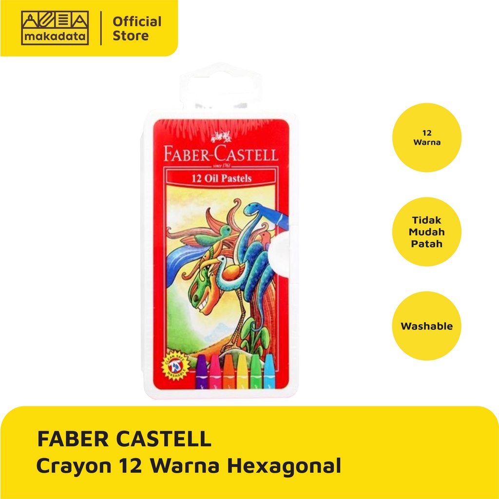 

CRAYON FABER CASTELL 12 W HEXAGONAL MURAH