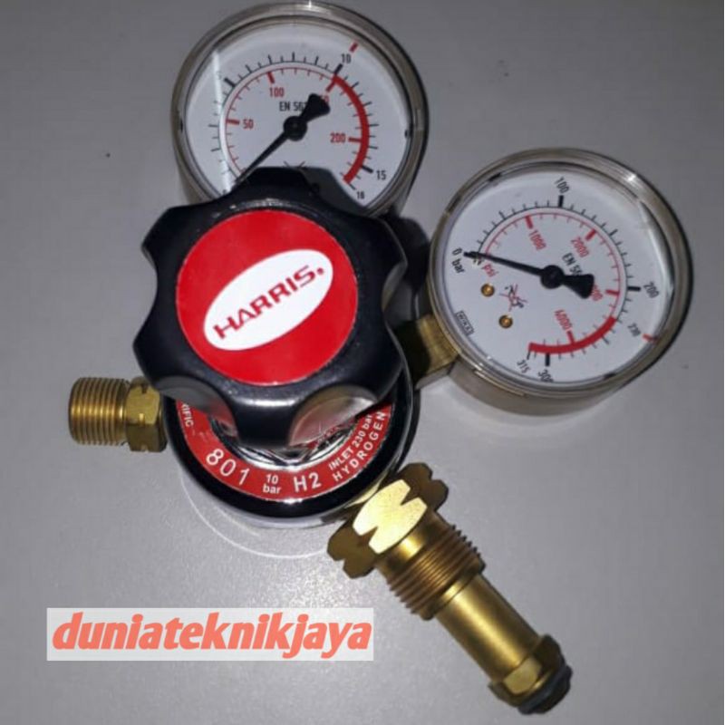 Regulator hydrogen / hidrogen tipe 801 - 10 bar merek HARRIS USA Dijamin 100 % Original
