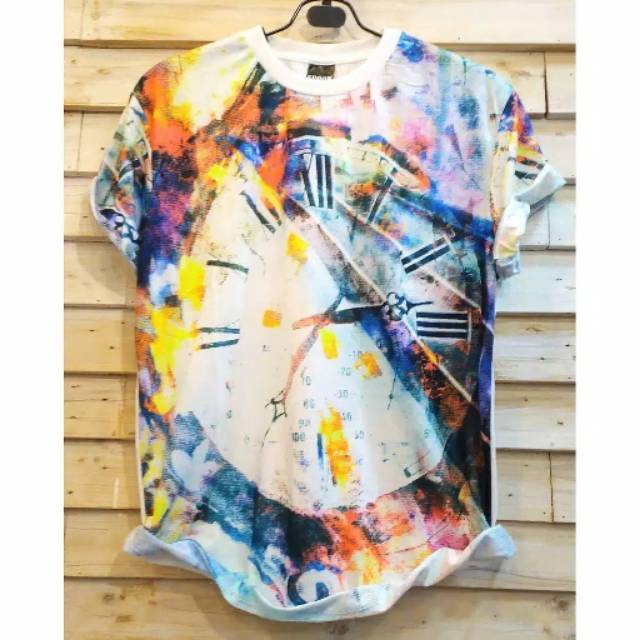 Tshirt Baju Kaos Printing 3D Jam Bangkok Thailand Fullprint Print Import Marcelo Burlon Distro