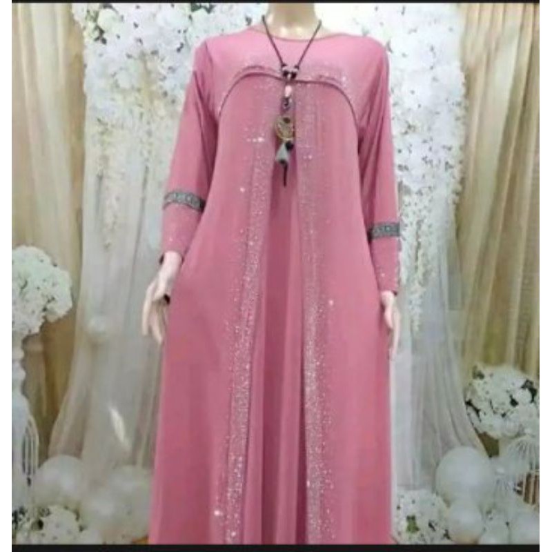 Gamis abaya motif payet/gamis abaya jersey/gamis abaya terlaris