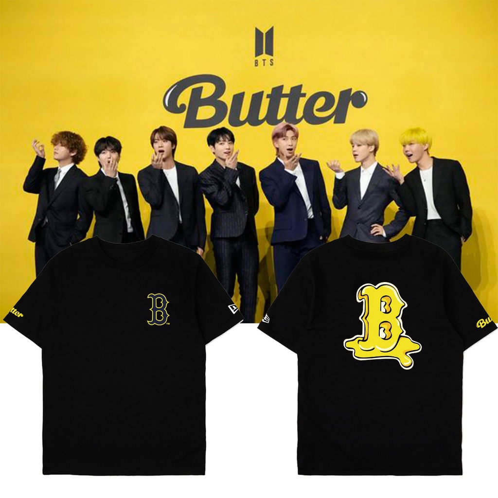 Kaos Bangtan B butter sablon lengkap