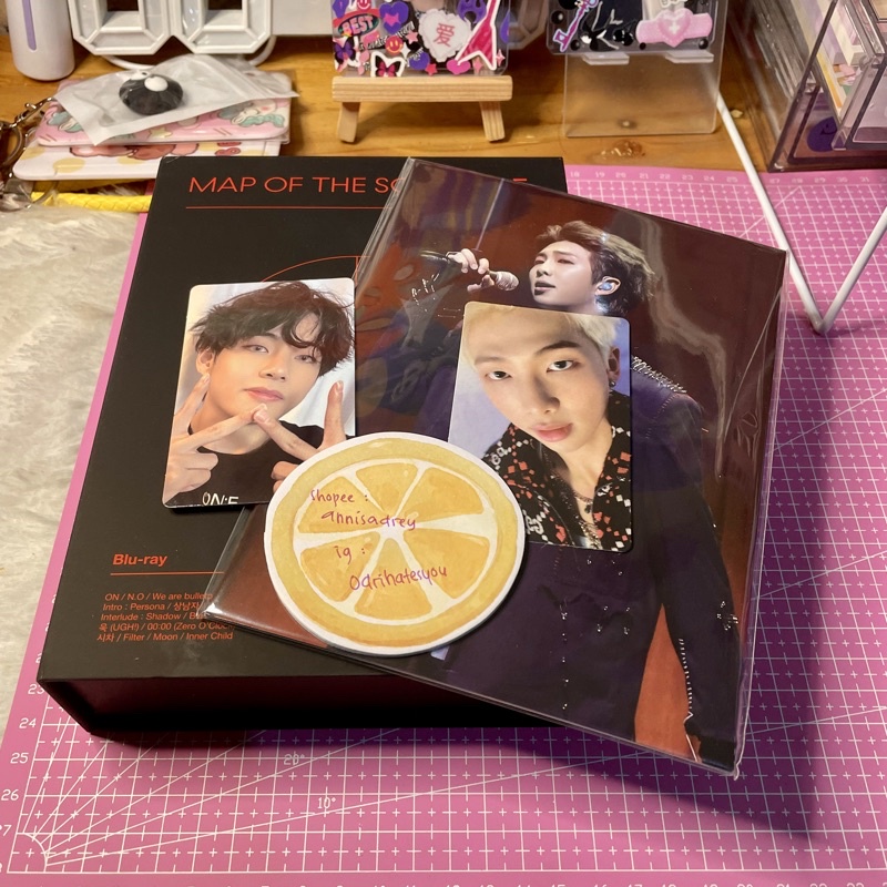[OFFICIAL] fullset mots one bluray photocard pc taehyung bts map of the soul on:e
