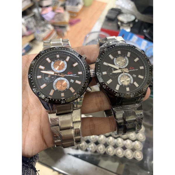Jam tangan pria sport chrono variasi stainless