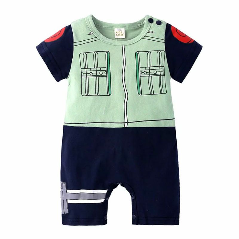 Bibubshop - Baju Romper Lengan Pendek / Baby Jumper Anak Bayi cowo Anime Naruto Kakashi Akatsuki-3