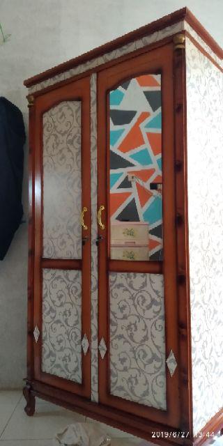 V013ls Wallpaper Sticker Ku Vintage Silver - Wallpaper Dinding