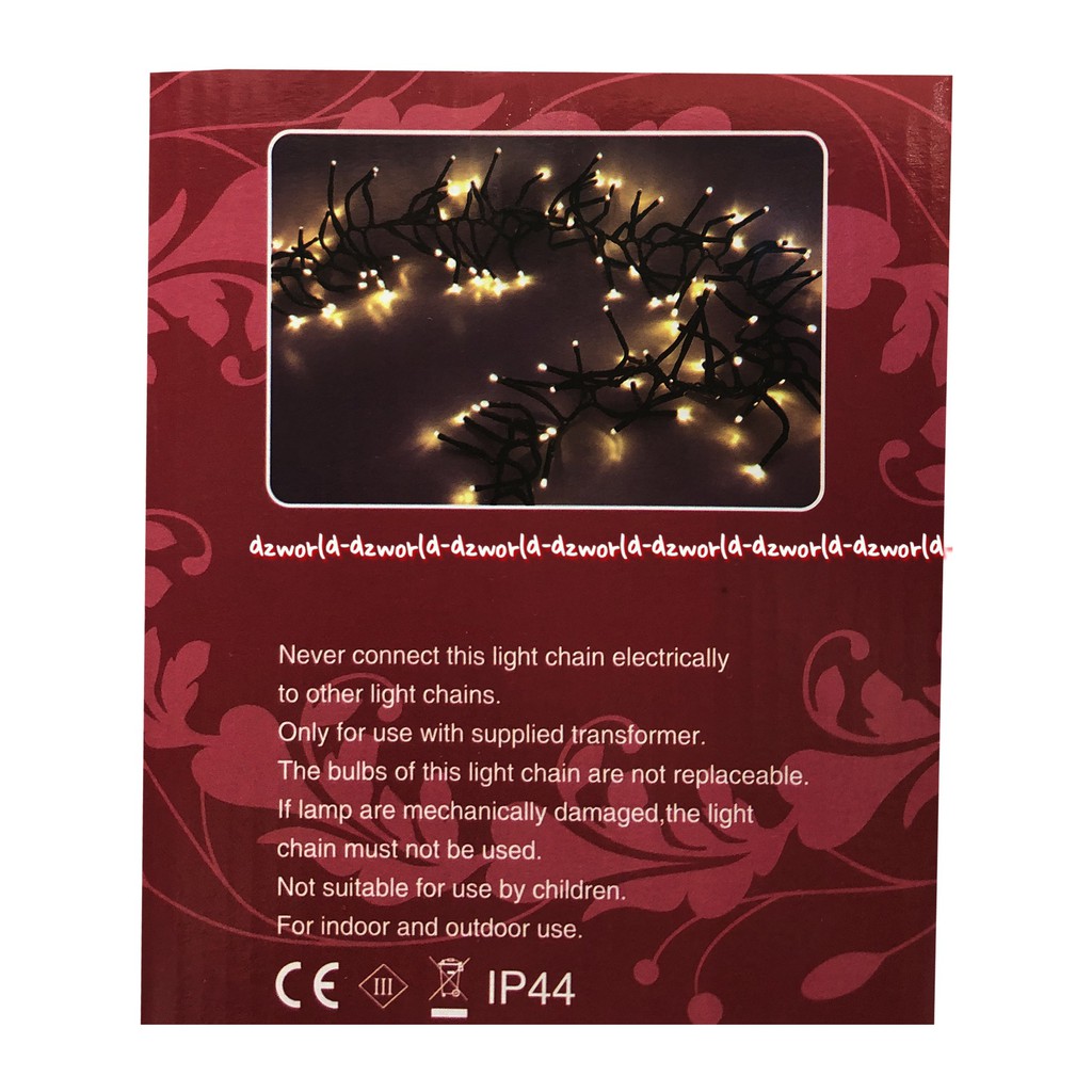 Noelle Xmas Cluster Light Warm White 320L Lampu Natal Putih Indoor