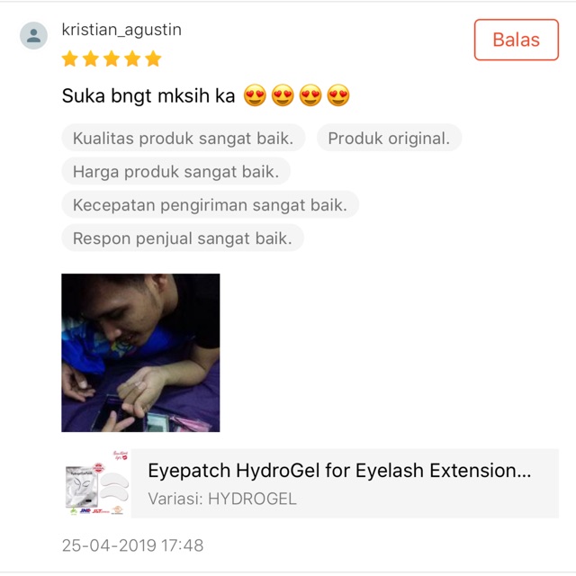 Eyepatch HydroGel ECER for Eyelash Extension ( Eyepatch bulu Mata ) ECER