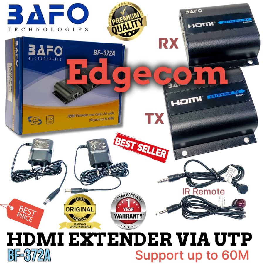 HDMI Extender Via UTP 60 Meter BAFO