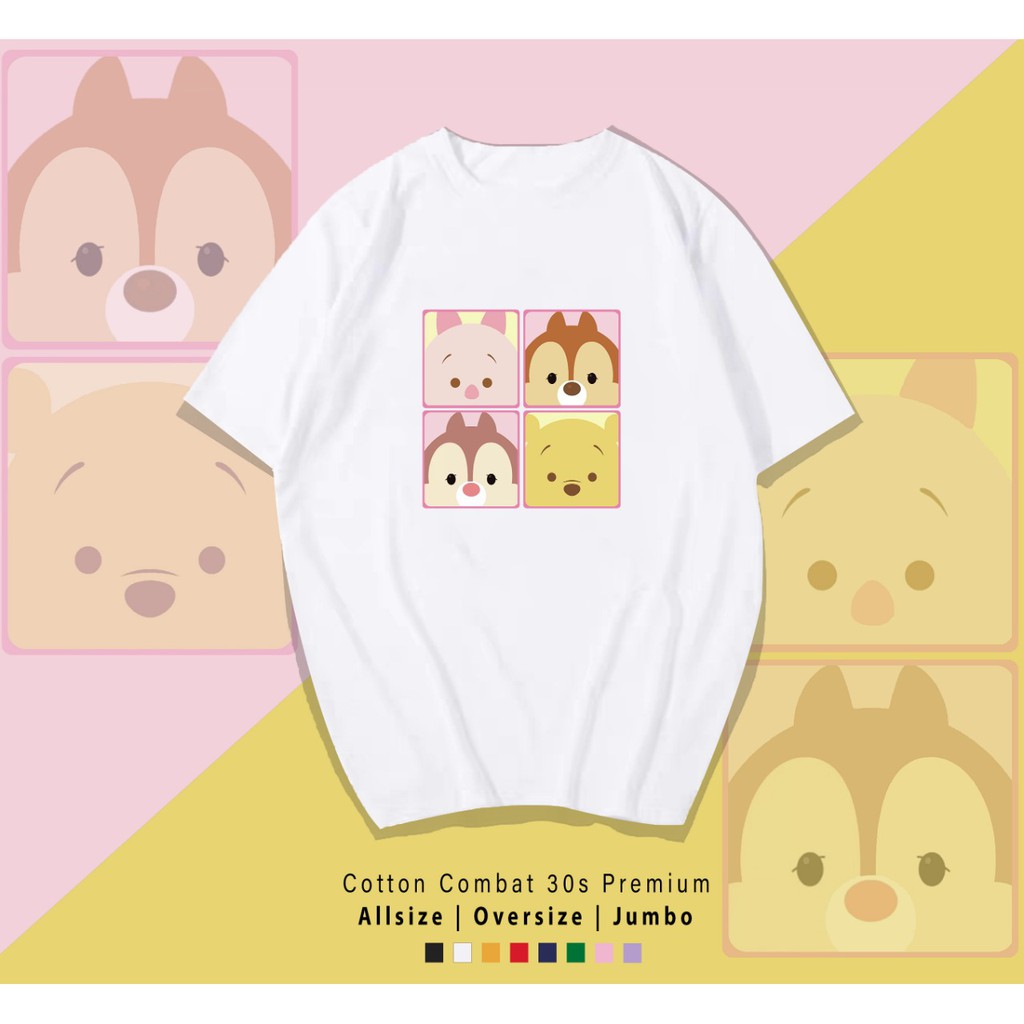 TSUM POOH / TERMURAH / PREMIUM BAJU KAOS  / T-SHIRT / KATUN LENGAN PENDEK / TUMBLR TEE