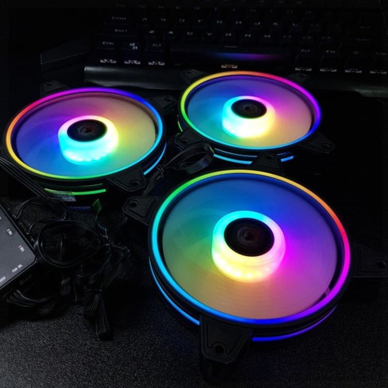 Xagatek Galaxy II Pro 3 Pack Fan 120mm Hub + Controller