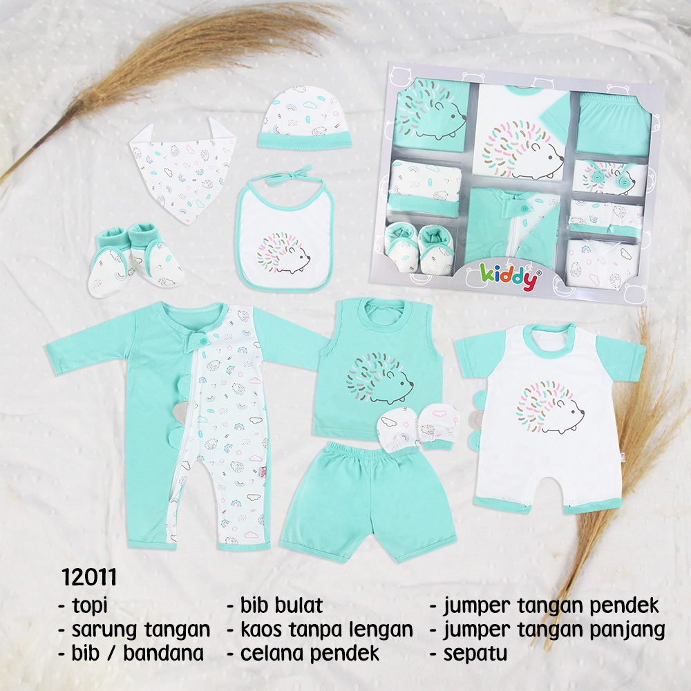 Kiddy Baju Set Bayi / Baby Gift Set / Hampers Bayi Besar / Kado Bayi / Kado Lahiran / Motif Landak Dan Bunny