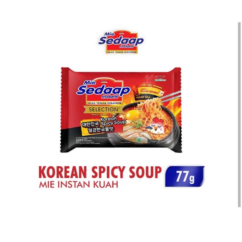 

MIE SEDAAP KOREAN SPICY SOUP 77GRAM