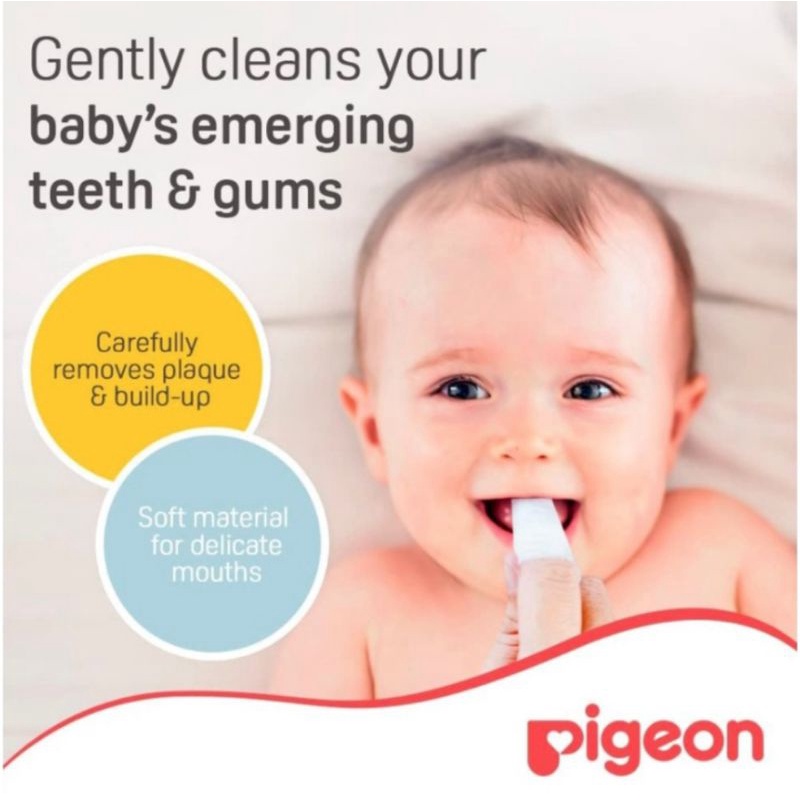 Pigeon Baby Tooth and Gum Wipes-Kassa Lidah Gusi dan Gigi Bayi 6m+