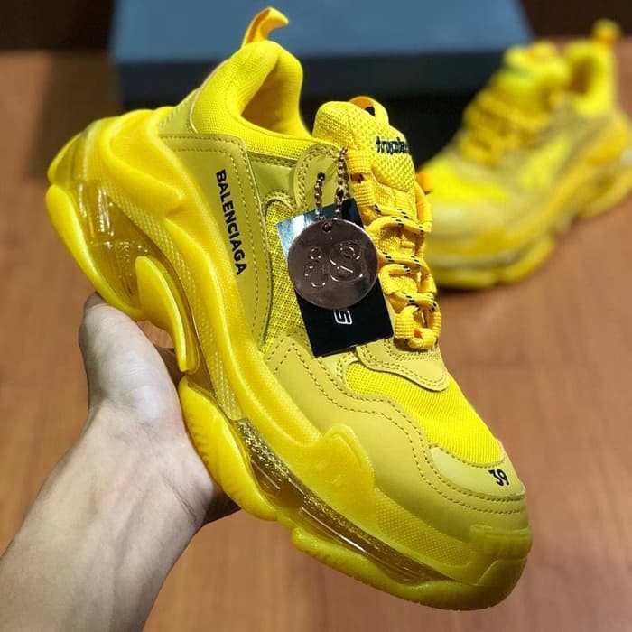 clear yellow shoes