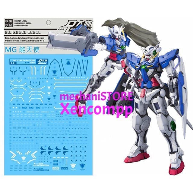 Water Decal MG Exia DL MODEL
