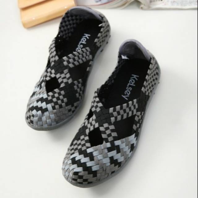 Sepatu wanita flatshoes rajut kelsey original branded