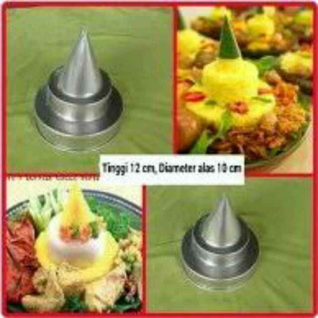 Cetakan Tumpeng Mini Susun Diameter 10cm Shopee Indonesia