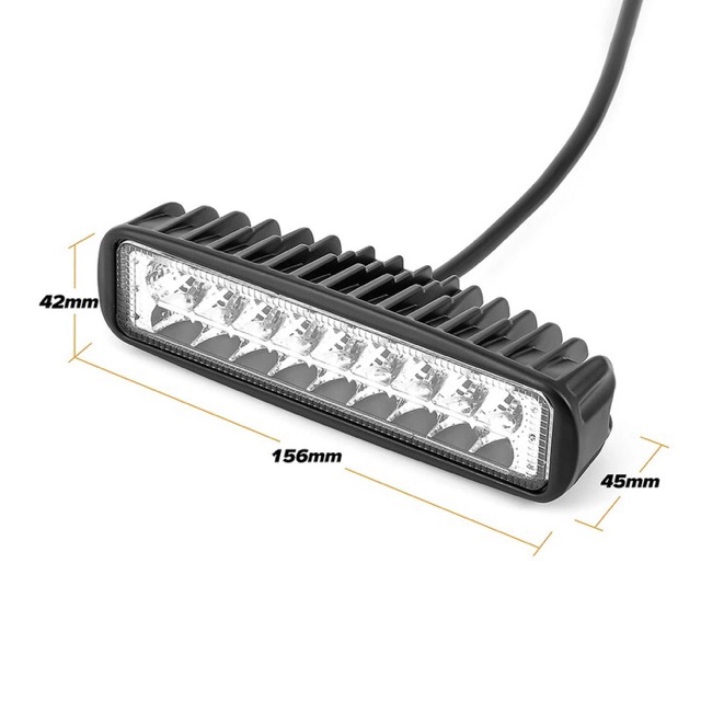 Lampu Tembak 2 Warna 18 Mata Alumunium Case R191