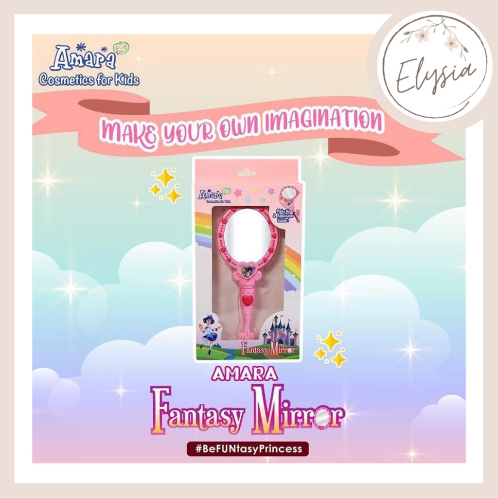 Amara Kids Fantasy Mirror| Cermin + Make Up Anak Amara by Purbasari Aman Original BPOM